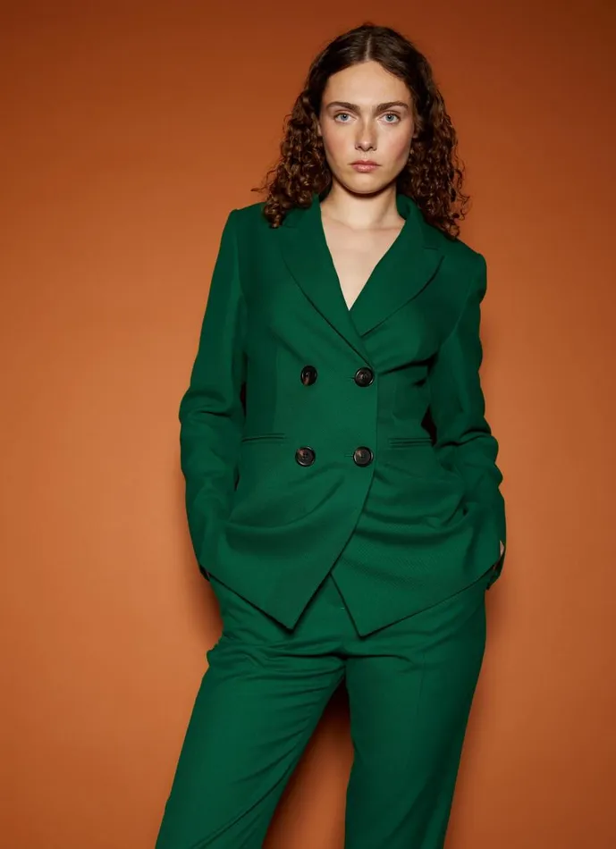 Women Mariner Green Blend Jacket With LENZING ECOVERO Viscose Green LKBennett Coats and Jackets Women Mariner Green Blend Jacket With LENZING ECOVERO Viscose Green LKBennett Coats and Jackets