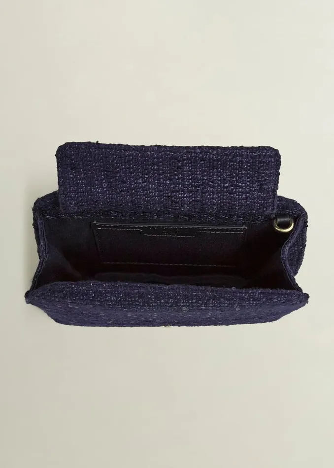 Women Milan Tweed Clutch Bag Midnight Hobbs Bags