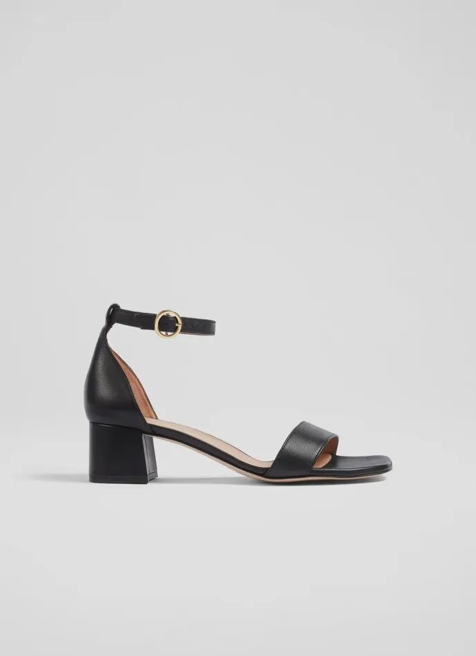 Women Nanette Black Leather Sandals Black LKBennett Sandals