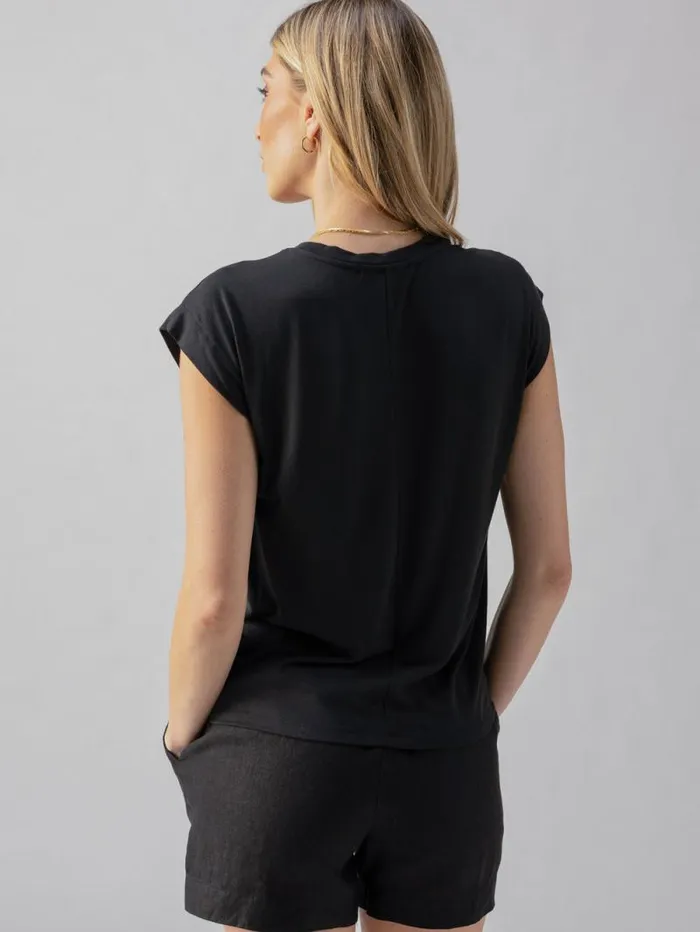 Women New Era Tee Black Sanctuary Clothing Tees and Tops Women New Era Tee Black Sanctuary Clothing Tees and Tops