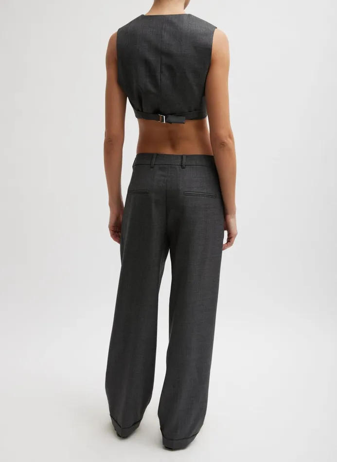 Women Pants and Shorts Tibi Ellis Suiting Derrick Trouser Grey Multi