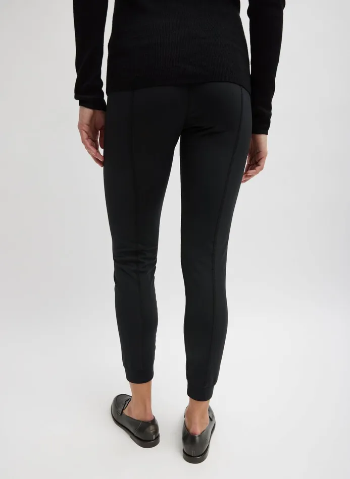 Women Pants and Shorts Tibi Scuba Legging Black