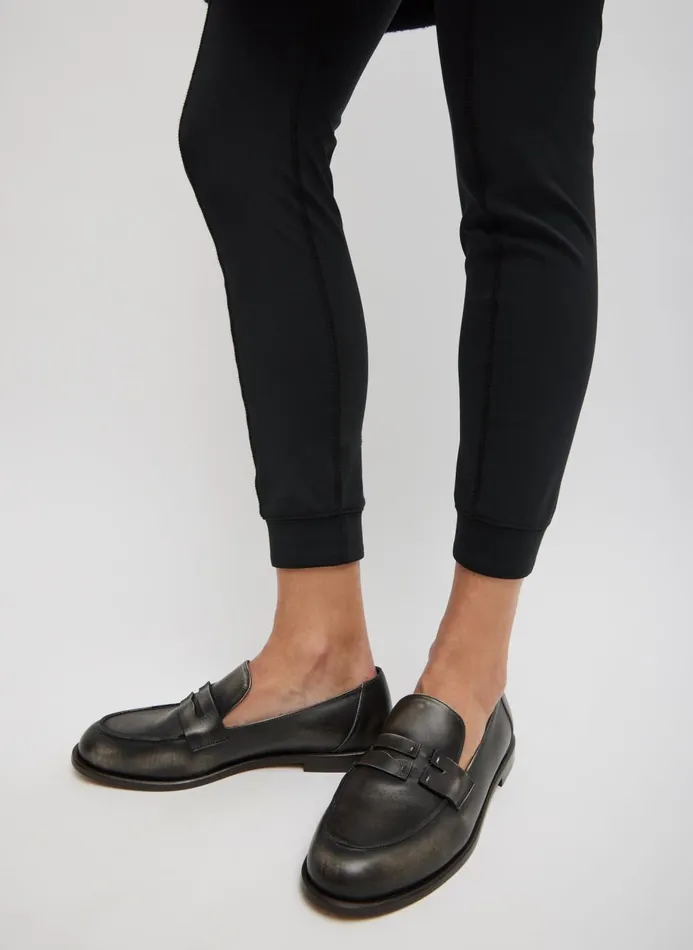 Women Pants and Shorts Tibi Scuba Legging Black
