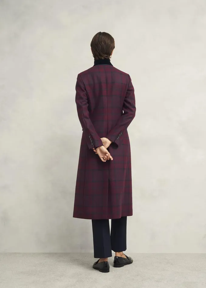 Women Patricia Wool Blend Coat Pink Multi Hobbs Coats and Jackets