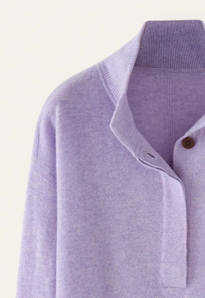 Women Pocketdetail Sweater Soft Lavender Poetry Fashion Sweaters