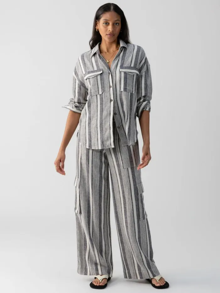 Women Pocket Shirt Variegated Stripe Sanctuary Clothing Tees and Tops Women Pocket Shirt Variegated Stripe Sanctuary Clothing Tees and Tops