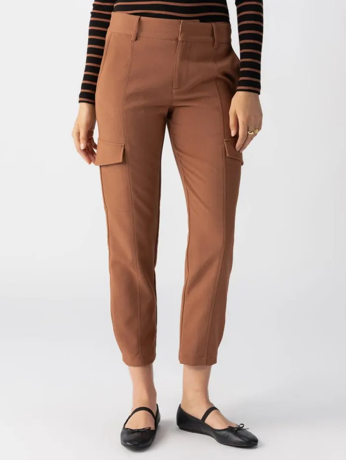 Women Polished Cargo Standard Rise Pant Raw Hide Sanctuary Clothing Pants