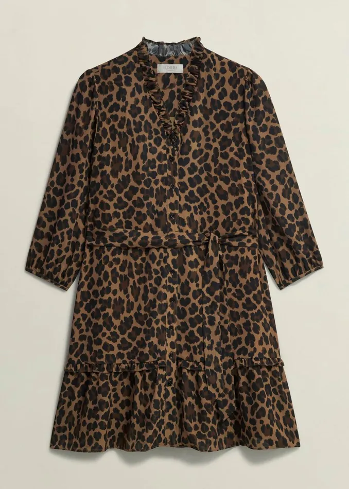 Women Polly Dress Camel Multi Hobbs Dresses and Jumpsuits