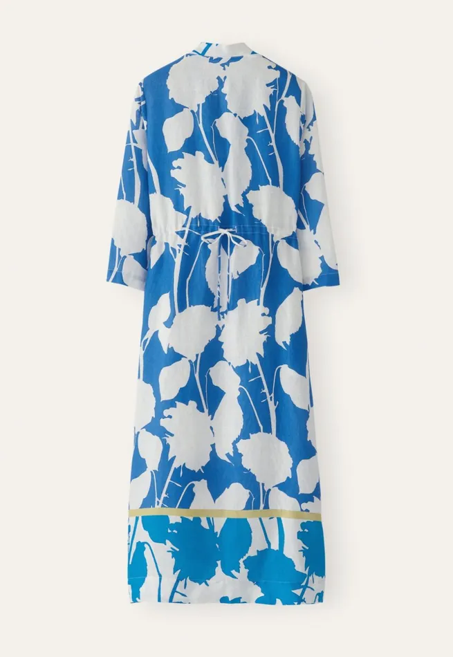 Women Printed Wrapdress Marine White Poetry Fashion Dresses and Skirts