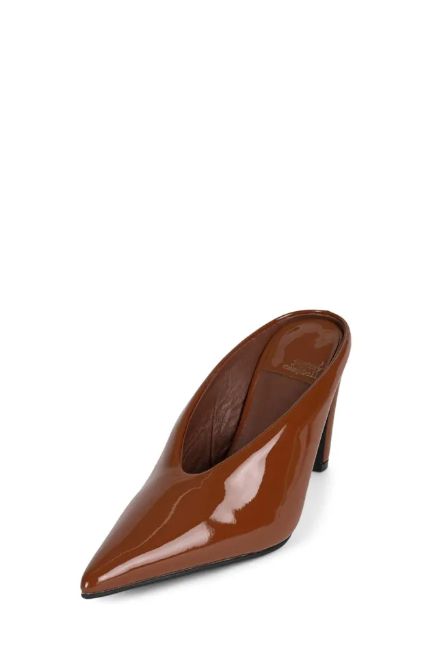 Women Pump Jeffrey Campbell BUZZING Tan Patent