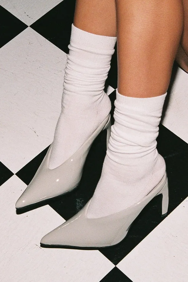 Women Pump Jeffrey Campbell BUZZING Tan Patent
