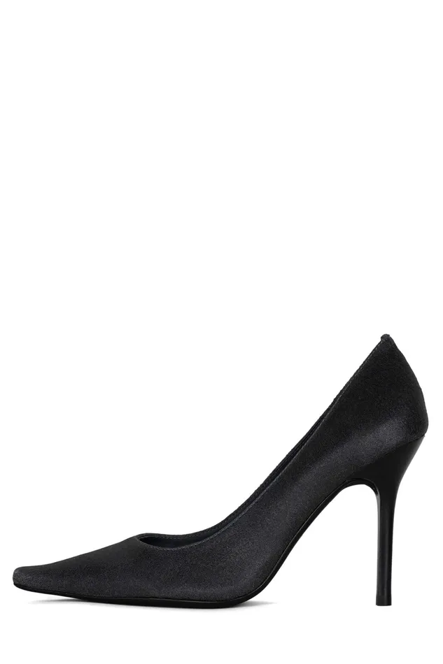Women Pump Jeffrey Campbell EVELIE Black Distressed