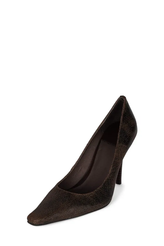 Women Pump Jeffrey Campbell EVELIE Black Distressed