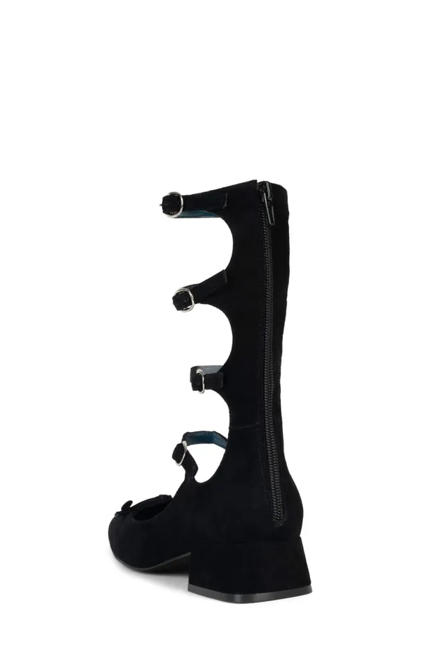 Women Pump Jeffrey Campbell LAMINA Black Suede