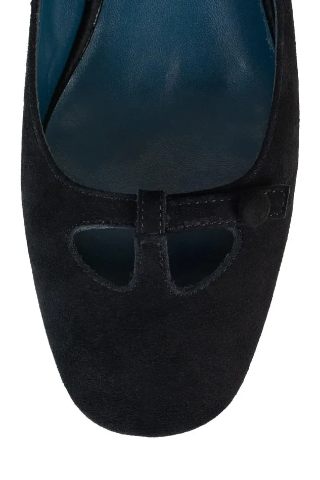 Women Pump Jeffrey Campbell LAMINA Black Suede