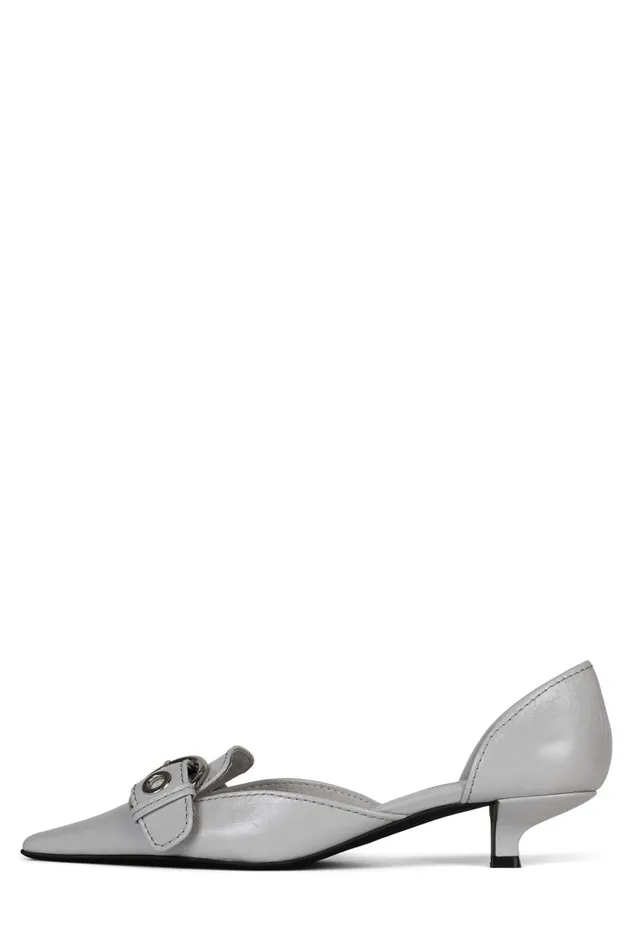 Women Pump Jeffrey Campbell SMOOTH Grey Silver