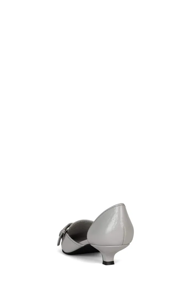 Women Pump Jeffrey Campbell SMOOTH Grey Silver
