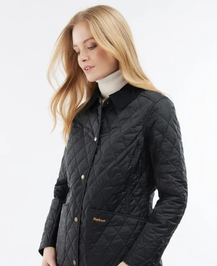 Women Quilted Jackets Barbour Annandale Quilted Jacket Black