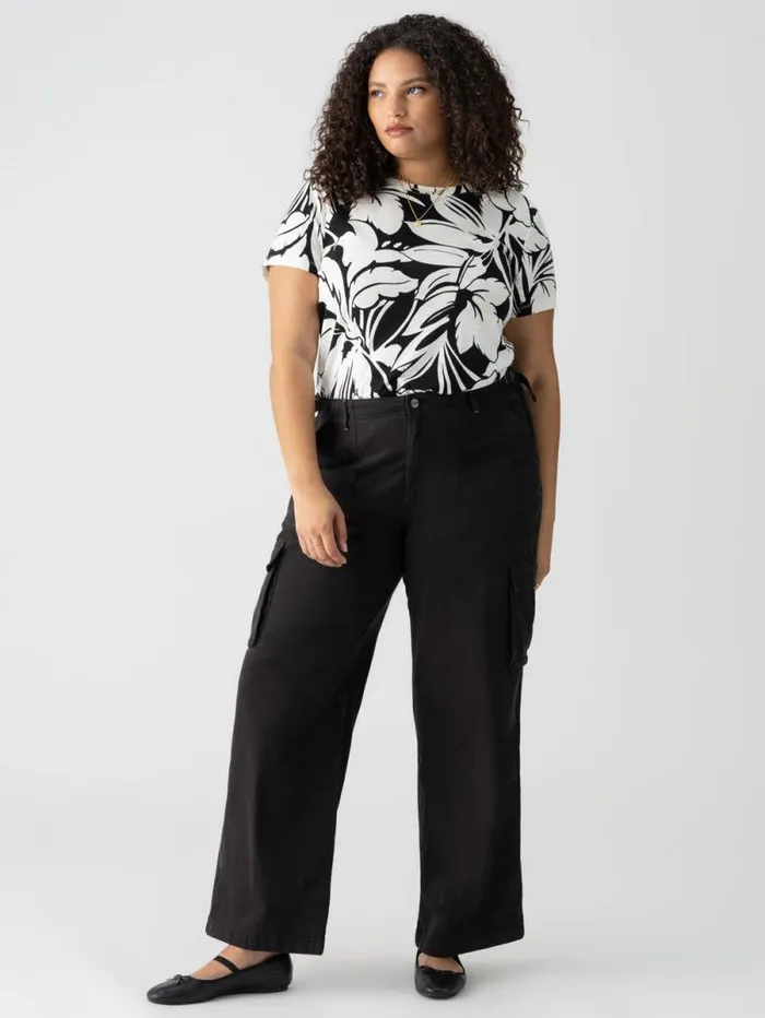 Women Reissue Cargo Standard Rise Pant Black Inclusive Collection Sanctuary Clothing Pants