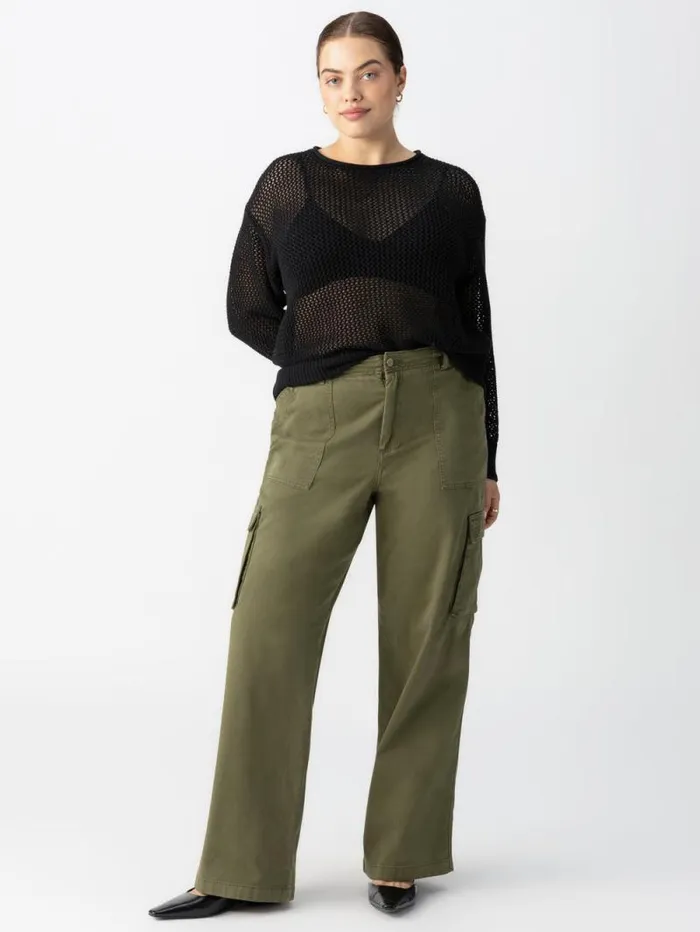 Women Reissue Cargo Standard Rise Pant Mossy Green Inclusive Collection Sanctuary Clothing Inclusive