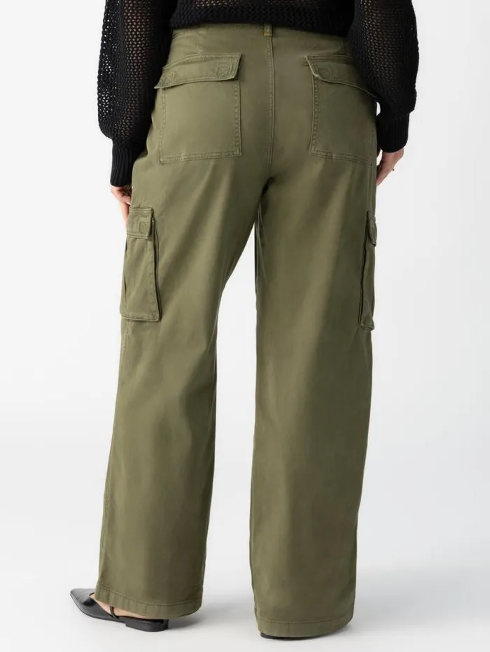 Women Reissue Cargo Standard Rise Pant Mossy Green Inclusive Collection Sanctuary Clothing Inclusive