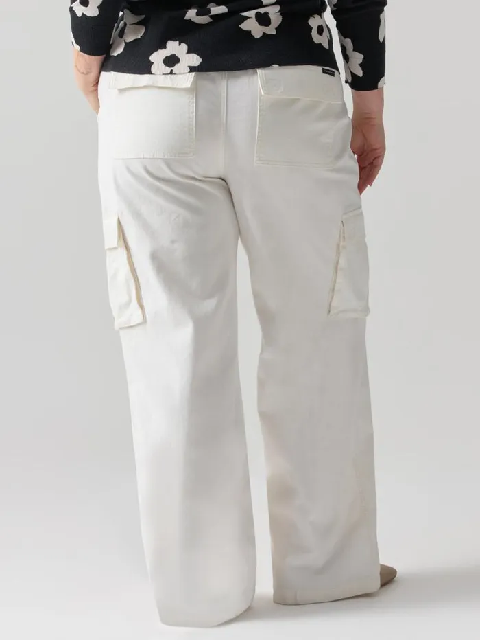 Women Reissue Cargo Standard Rise Pant Powdered Sugar Inclusive Collection Sanctuary Clothing Pants