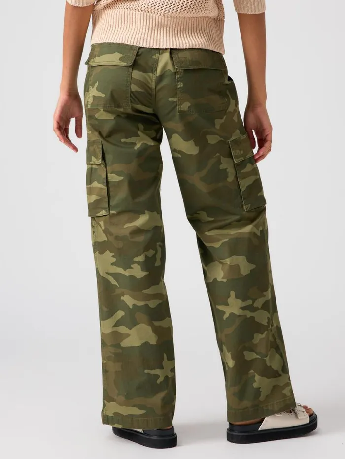 Women Reissue Cargo Standard Rise Pant Renew Camo Sanctuary Clothing Pants