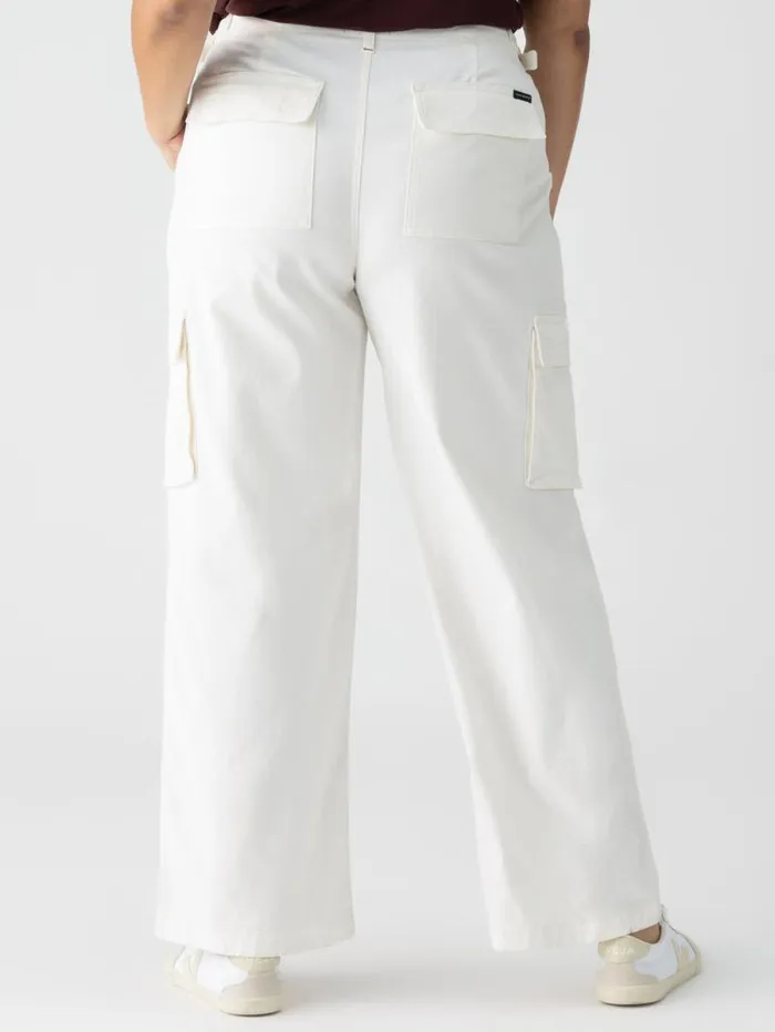 Women Reissue Cargo Standard Rise Pant White Inclusive Collection Sanctuary Clothing Pants
