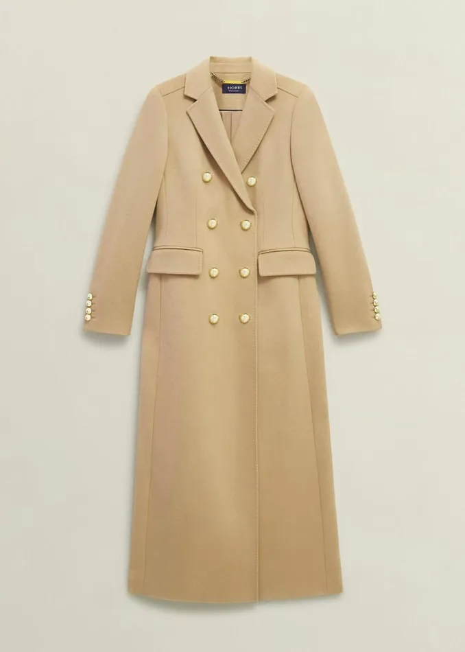Women Richmond Wool Maxi Coat Camel Hobbs Coats and Jackets