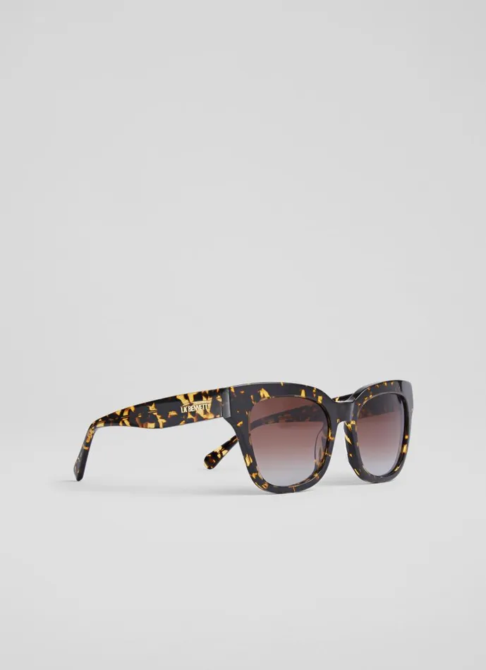 Women Sabella Brown TortoiseEffect Acetate Sunglasses LKBennett Sunglasses Women Sabella Brown TortoiseEffect Acetate Sunglasses LKBennett Sunglasses