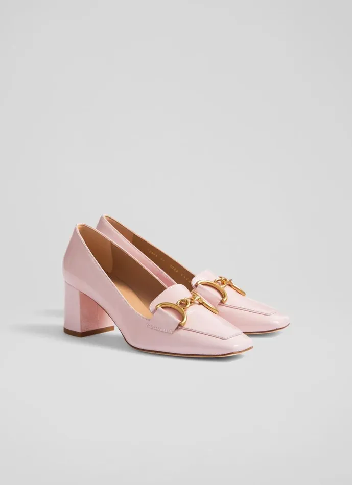 Women Samantha Blossom Crinkled Patent Closed Courts Pink LKBennett Court Shoes Women Samantha Blossom Crinkled Patent Closed Courts Pink LKBennett Court Shoes