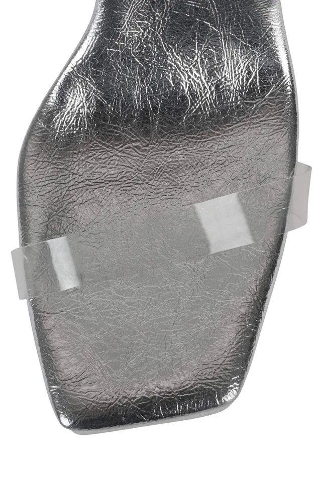 Women Sandal Jeffrey Campbell DREAMING Clear Silver
