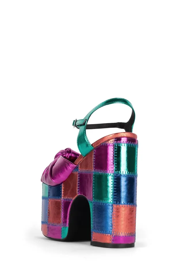Women Sandal Jeffrey Campbell RISKYBZLP Bright Metallic Multi
