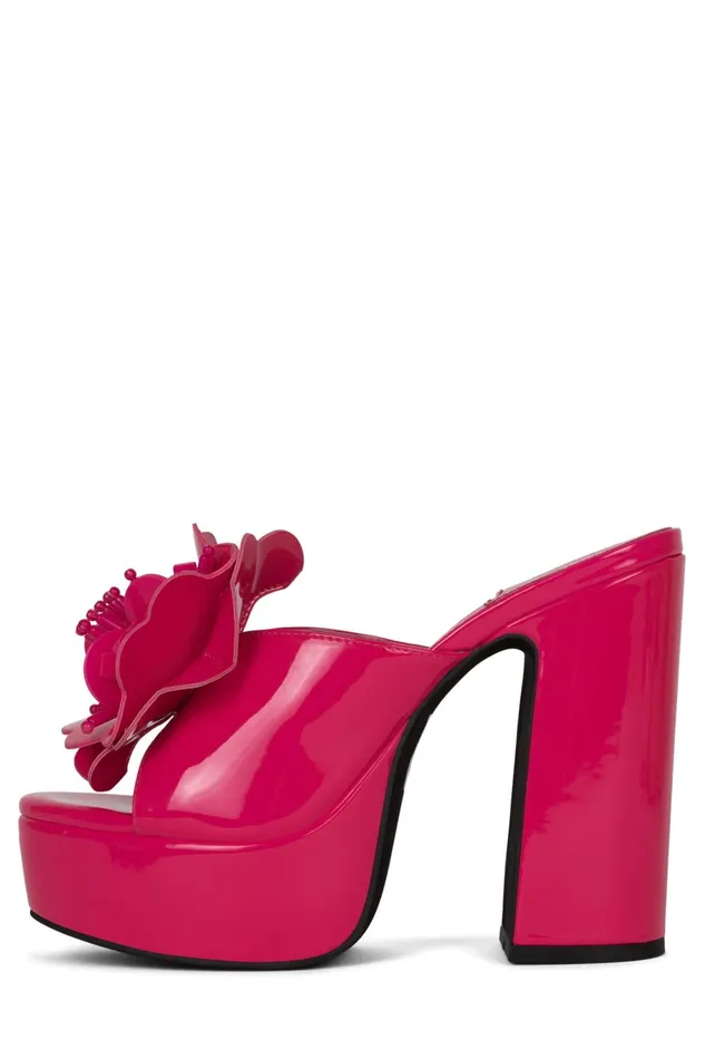 Women Sandal Jeffrey Campbell TROPICALS Fuchsia Patent
