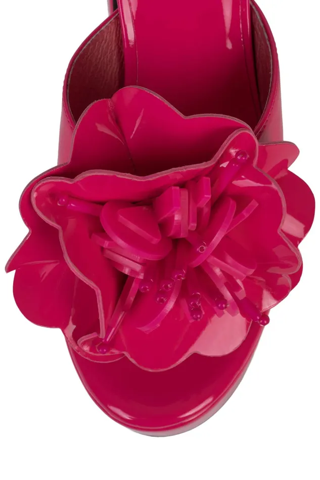 Women Sandal Jeffrey Campbell TROPICALS Fuchsia Patent