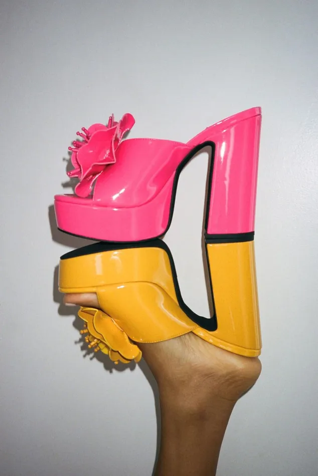 Women Sandal Jeffrey Campbell TROPICALS Fuchsia Patent