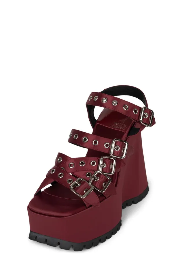 Women Sandal Jeffrey Campbell VOIDOID Blue Satin