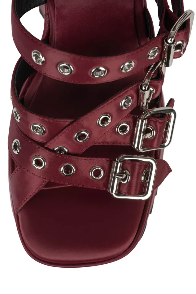 Women Sandal Jeffrey Campbell VOIDOID Blue Satin