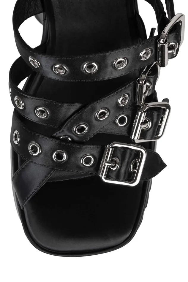 Women Sandal Jeffrey Campbell VOIDOID Blue Satin