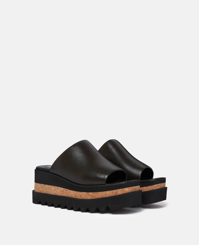 Women Sandals Stella McCartney SneakElyse Platform Sandals Ebony Black