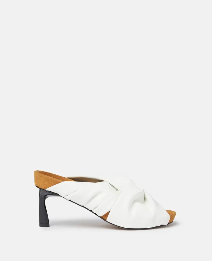 Women Sandals Stella McCartney Terra Twisted AlterMat Mules Pure White