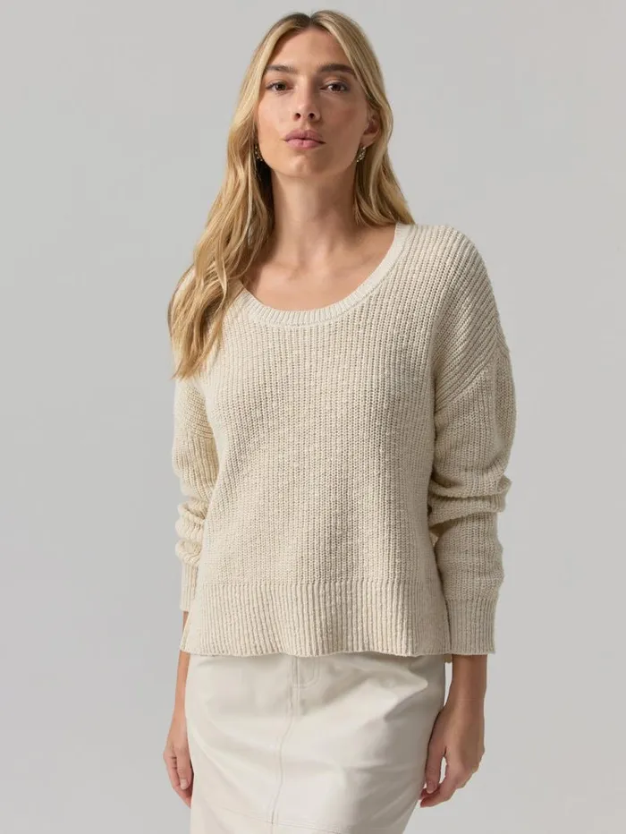Women Scoop Neck Sweater Eco Natural Sanctuary Clothing Sweaters and Cardis