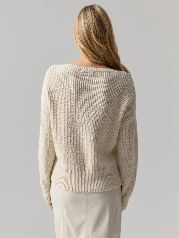 Women Scoop Neck Sweater Eco Natural Sanctuary Clothing Sweaters and Cardis