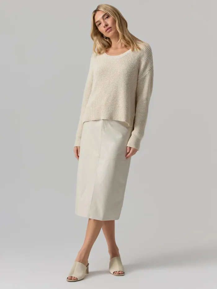 Women Scoop Neck Sweater Eco Natural Sanctuary Clothing Sweaters and Cardis