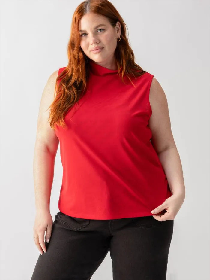 Women Shirred Neck Mesh Tank Cherry Red Inclusive Collection Sanctuary Clothing Inclusive Women Shirred Neck Mesh Tank Cherry Red Inclusive Collection Sanctuary Clothing Inclusive