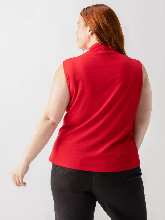 Women Shirred Neck Mesh Tank Cherry Red Inclusive Collection Sanctuary Clothing Inclusive Women Shirred Neck Mesh Tank Cherry Red Inclusive Collection Sanctuary Clothing Inclusive