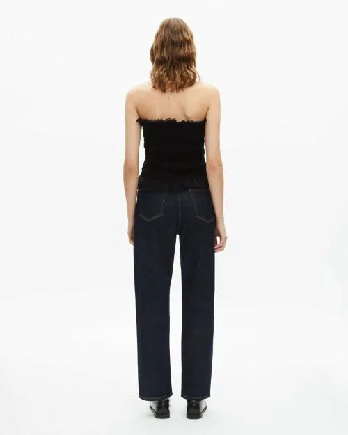 Women Shirts and Tops The Kooples Black Bustier Top Black