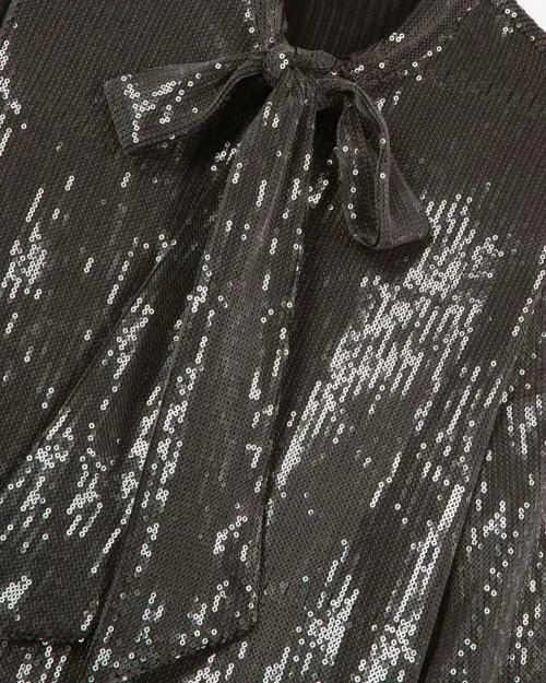 Women Shirts and Tops The Kooples Gray Sequin Shirt Grey