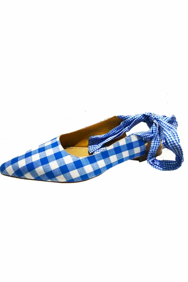 Women Shoes DODO BAR OR Ronaldo Pointy Slingback Blue