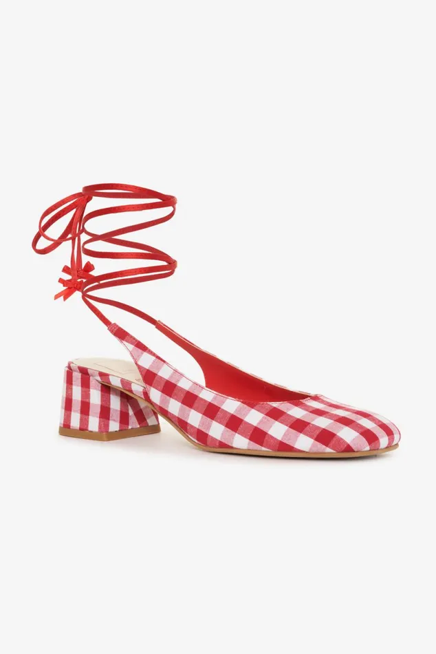 Women Shoes For Love and Lemons Elodie Heel Red